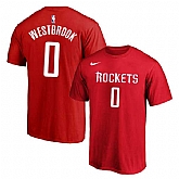 Houston Rockets 0 Russell Westbrook Red Nike T-Shirt,baseball caps,new era cap wholesale,wholesale hats